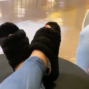 Black UGG Slides